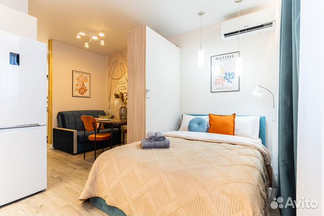 

Квартира-студия, 25 м², 2 кровати