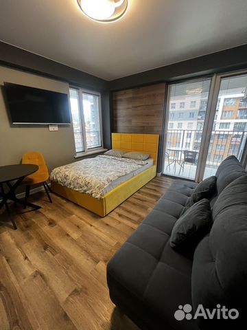 

Квартира-студия, 33 м², 2 кровати