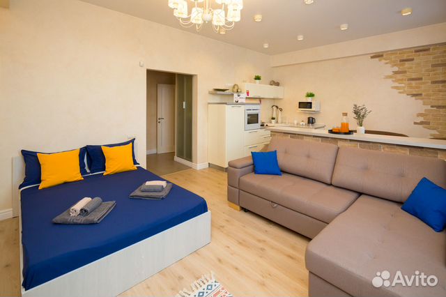 

Квартира-студия, 38 м², 2 кровати