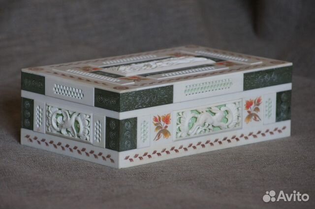 Шкатулка упряжка бивень мамонта А-471