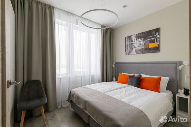 

1-к. квартира, 45 м², 2 кровати