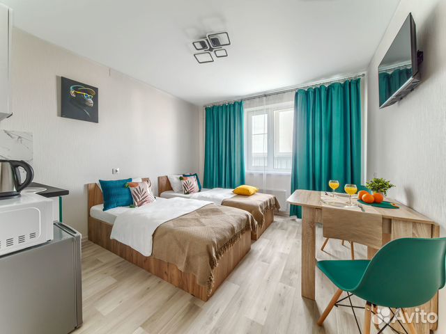 

Квартира-студия, 20 м², 2 кровати