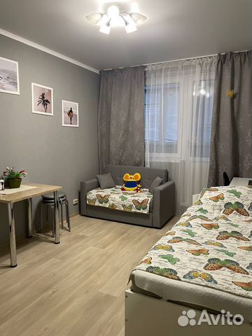 

Квартира-студия, 23 м², 2 кровати