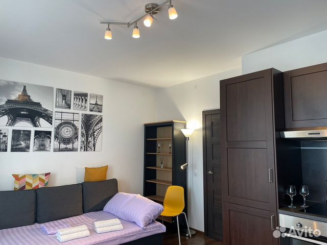 

Квартира-студия, 27 м², 2 кровати