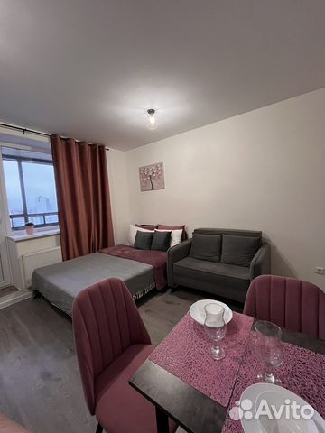 

Квартира-студия, 25 м², 2 кровати