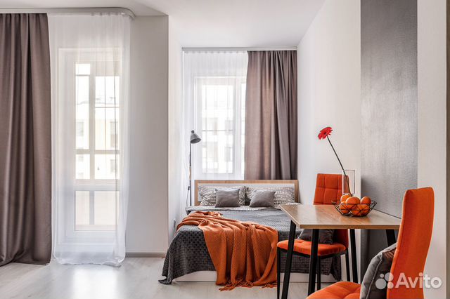 

Квартира-студия, 25 м², 2 кровати