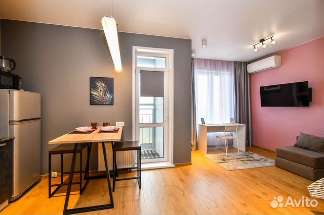 

Квартира-студия, 34 м², 2 кровати