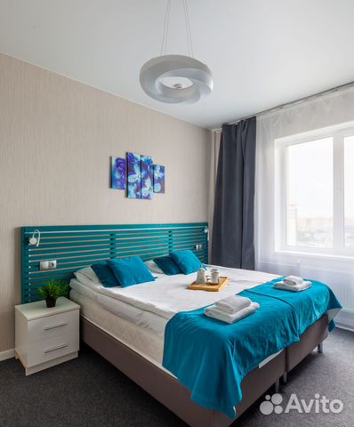 

1-к. квартира в апарт-отеле, 39 м², 2 кровати