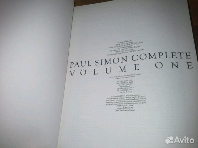 Paul Simon/ Пол Саймон. Собрание песен в 2 томах