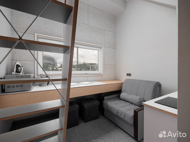 

Квартира-студия, 18 м², 2 кровати