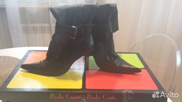 Кожаные сапоги Paolo Conte