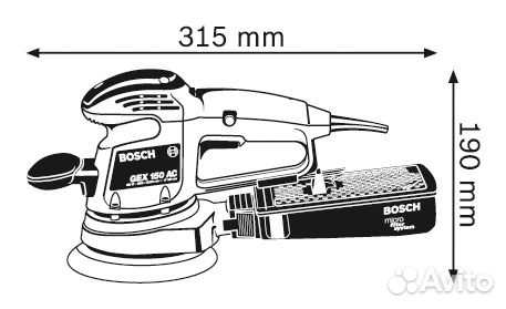 Эксцентриковая шлифмашина Bosch GEX 150 AC