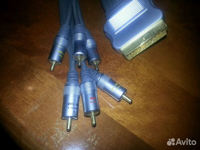 Кабель Tech+ Link проф. Scart-2audio stereo.2Video