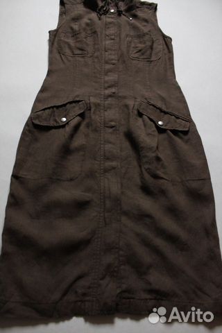 Льняное платье халат Weekend Max Mara