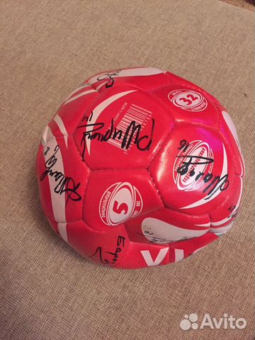 Мяч с автографами сборной России Евро 2012