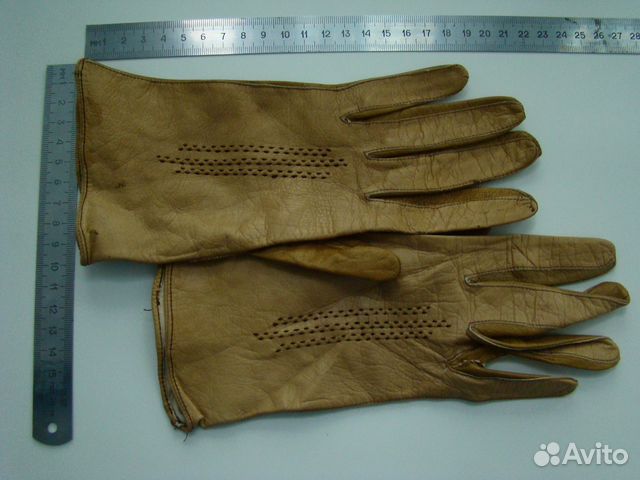 Кожаные дамские перчатки не ношенные до 1917