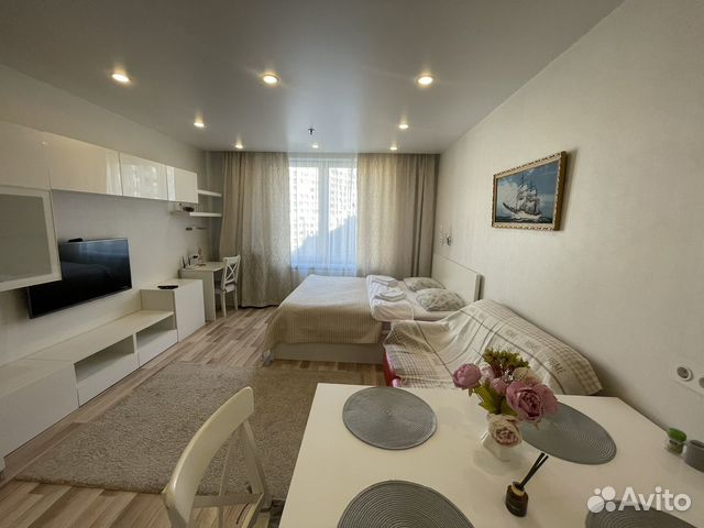 

Квартира-студия, 33 м², 2 кровати