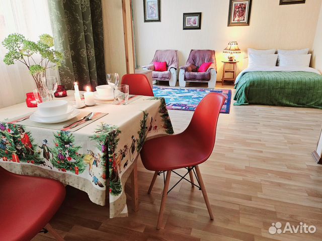 

Квартира-студия, 46 м², 2 кровати