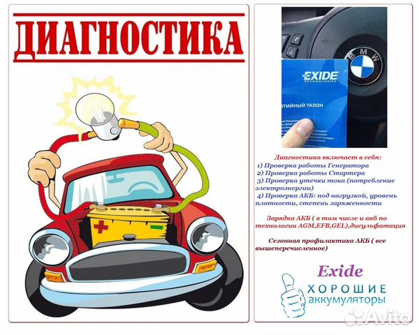 Диагностика автомобильных аккумуляторных батарей