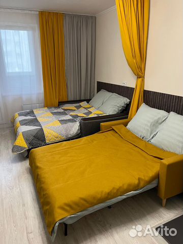 

Квартира-студия, 27 м², 2 кровати