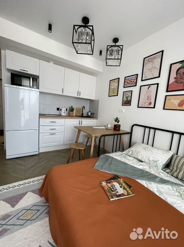 

Квартира-студия, 24 м², 2 кровати