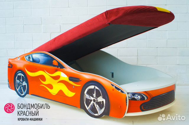 Новая кровать машина 170х70 + ящик для белья Новая кровать машина 170х70 + ящик для белья