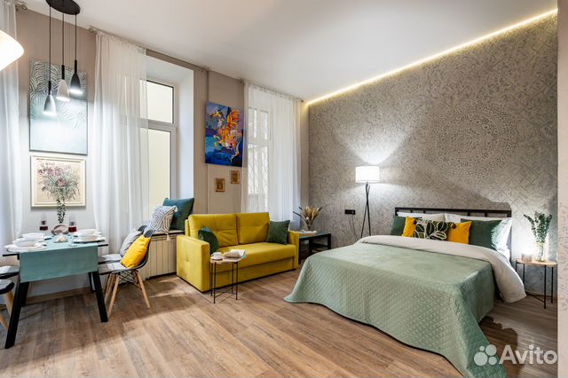 

Квартира-студия, 40 м², 3 кровати