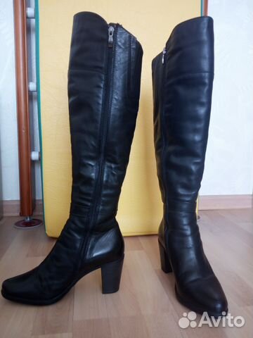 Сапоги кожа зима р.38 + ботинки и рюкзак в подарок