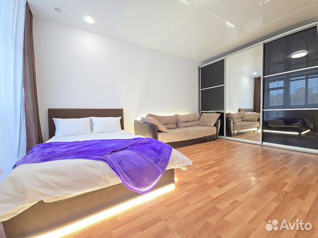 

1-к. квартира, 42 м², 3 кровати
