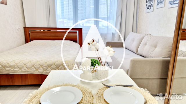 

Квартира-студия, 28 м², 2 кровати
