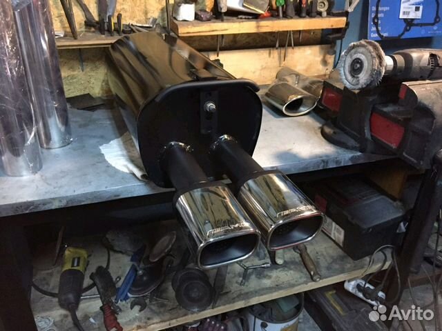 Банка выхлопа амг w210