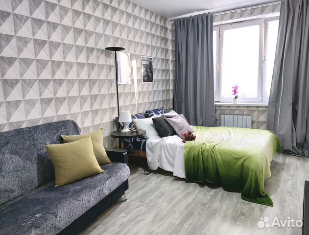 

1-к. квартира, 42 м², 3 кровати