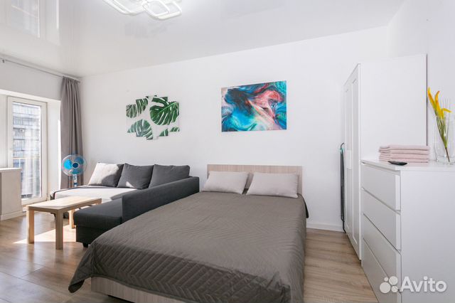 

Квартира-студия, 33,4 м², 2 кровати
