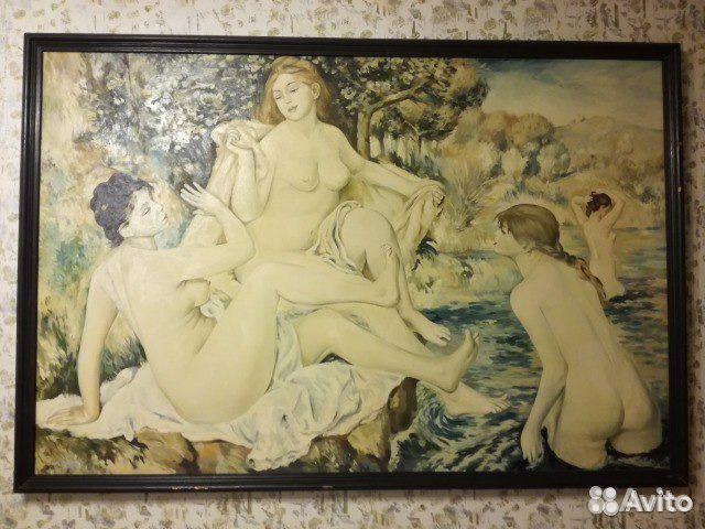 Картина маслом Ренуар Большие купальщицы Картина маслом Ренуар Большие купальщицы