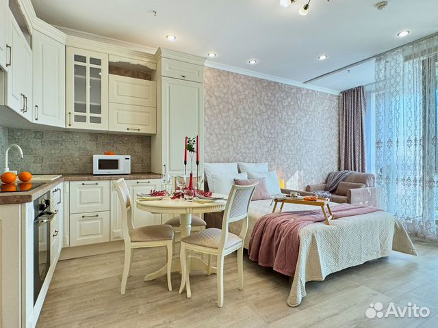 

Квартира-студия, 35 м², 2 кровати