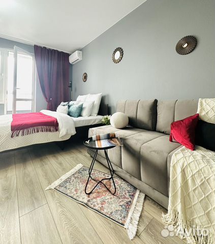 

Квартира-студия, 27 м², 2 кровати