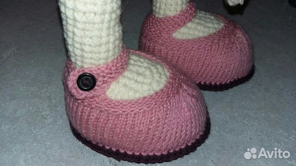 Мягкая вязаная игрушка Зайка Мягкая вязаная игрушка Зайка