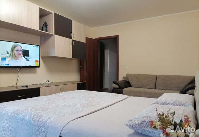 

1-к. квартира, 41 м², 2 кровати