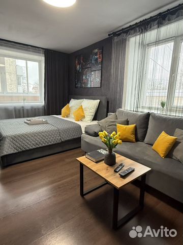 

Квартира-студия, 35 м², 2 кровати