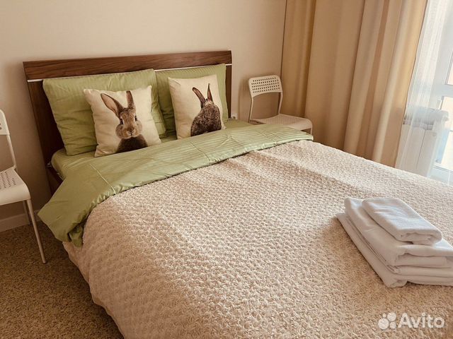 

1-к. квартира, 40 м², 2 кровати
