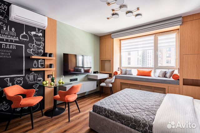 

Квартира-студия, 24 м², 1 кровать