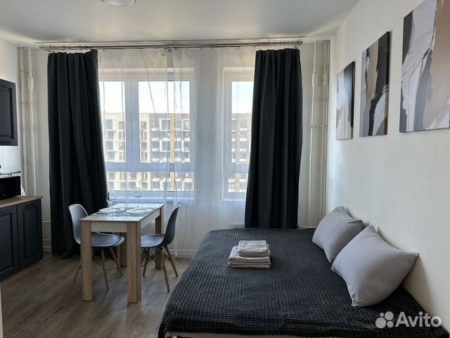 

Квартира-студия, 23 м², 2 кровати