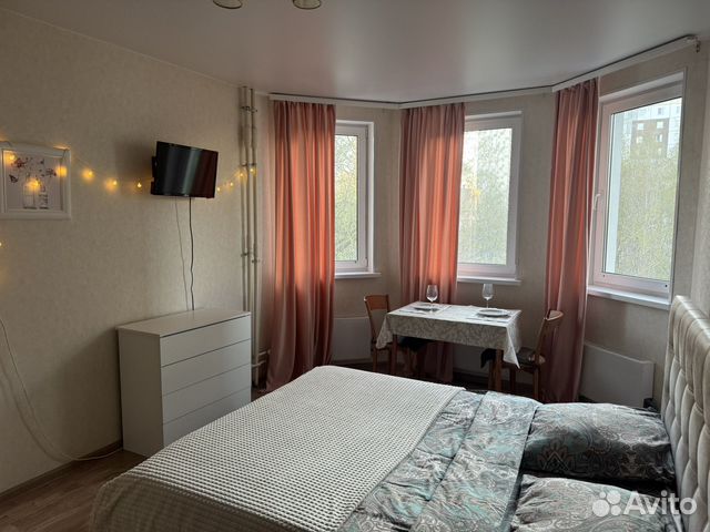 

Квартира-студия, 28 м², 2 кровати