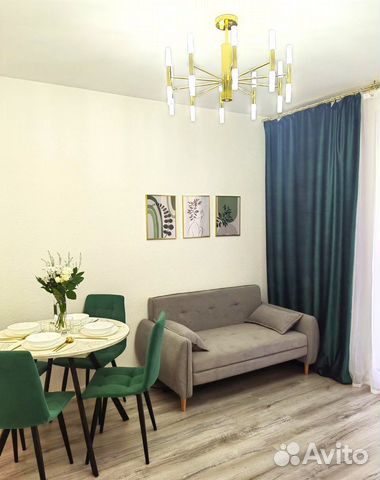 

1-к. квартира, 37 м², 2 кровати