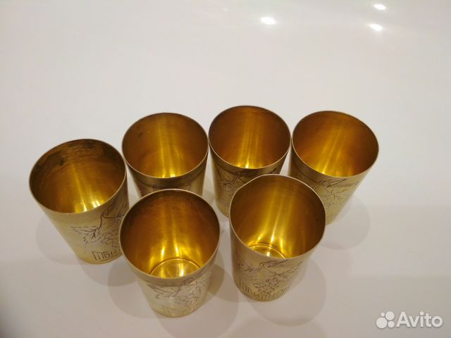 Стопки серебро 875 проба