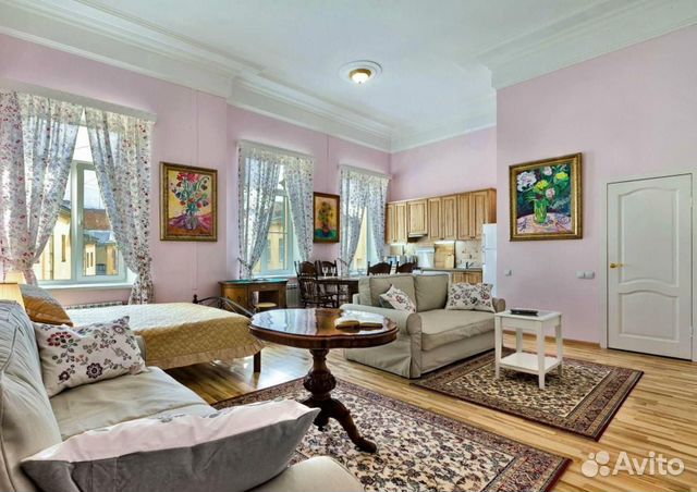

Квартира-студия, 54 м², 3 кровати