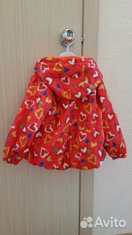 Ветровка флисовая как новая р. 104