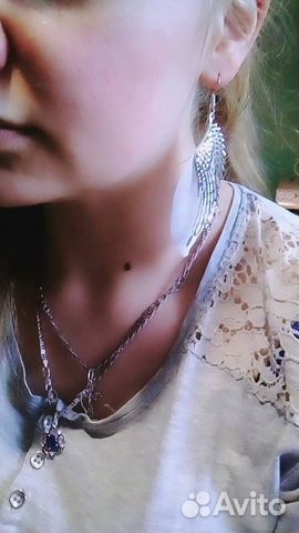 Серьги крылья новые
