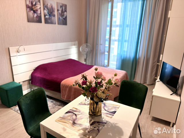 

Квартира-студия, 27 м², 1 кровать