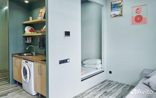 

Квартира-студия, 30 м², 2 кровати